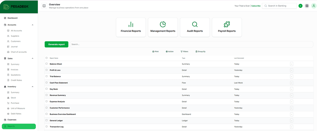 ERP Dashboard